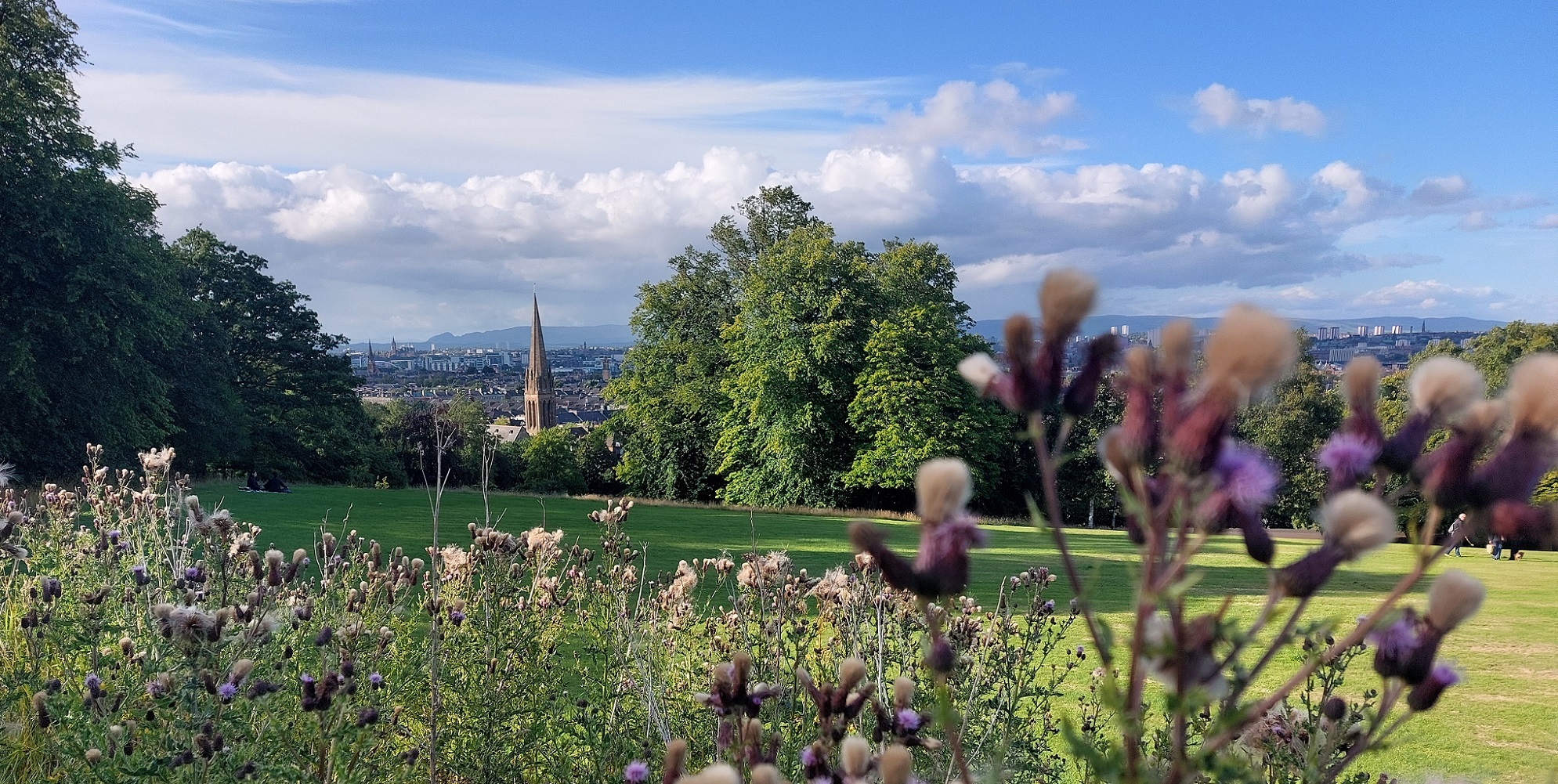 Queen's Park view towards Glasgow city centre