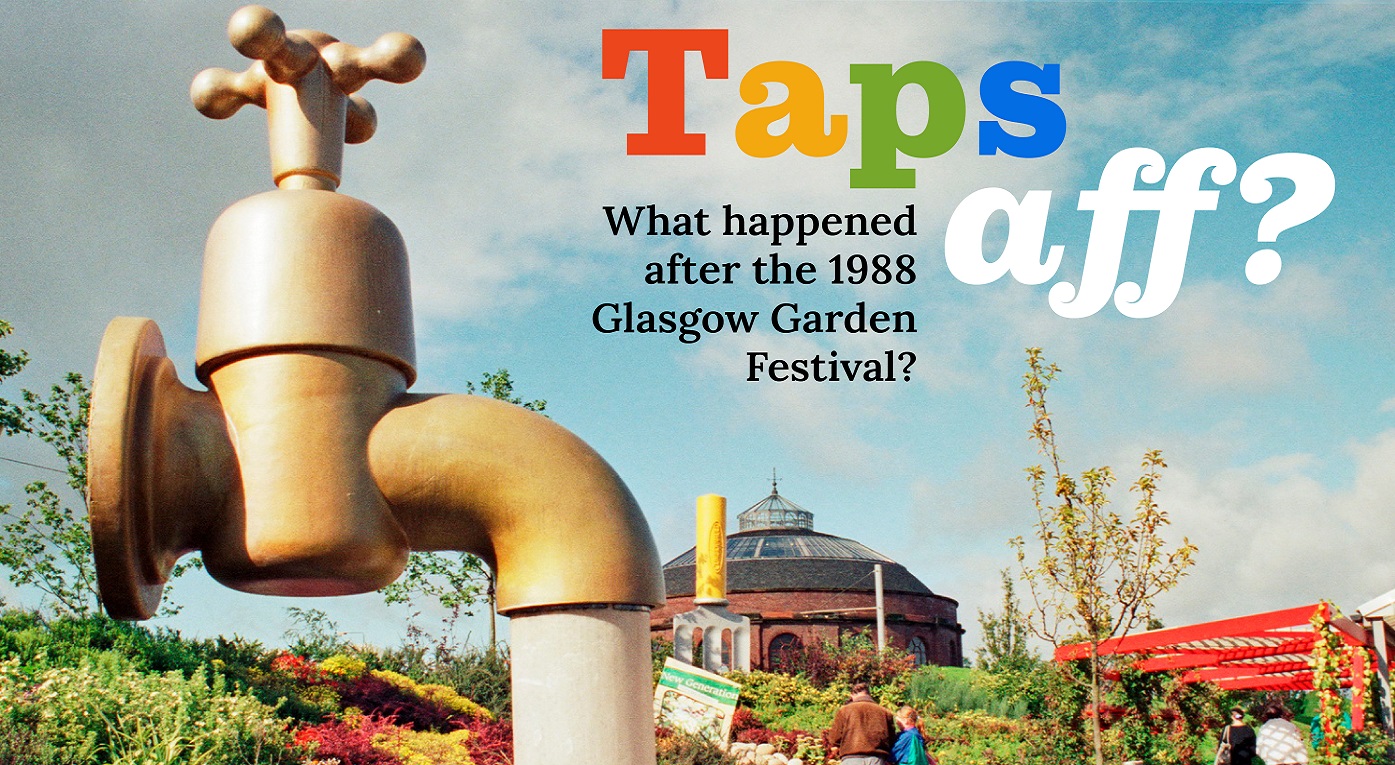 Taps aff - After The Garden Festival project archival photo of the site from 1988 copyright of Donald Whannell